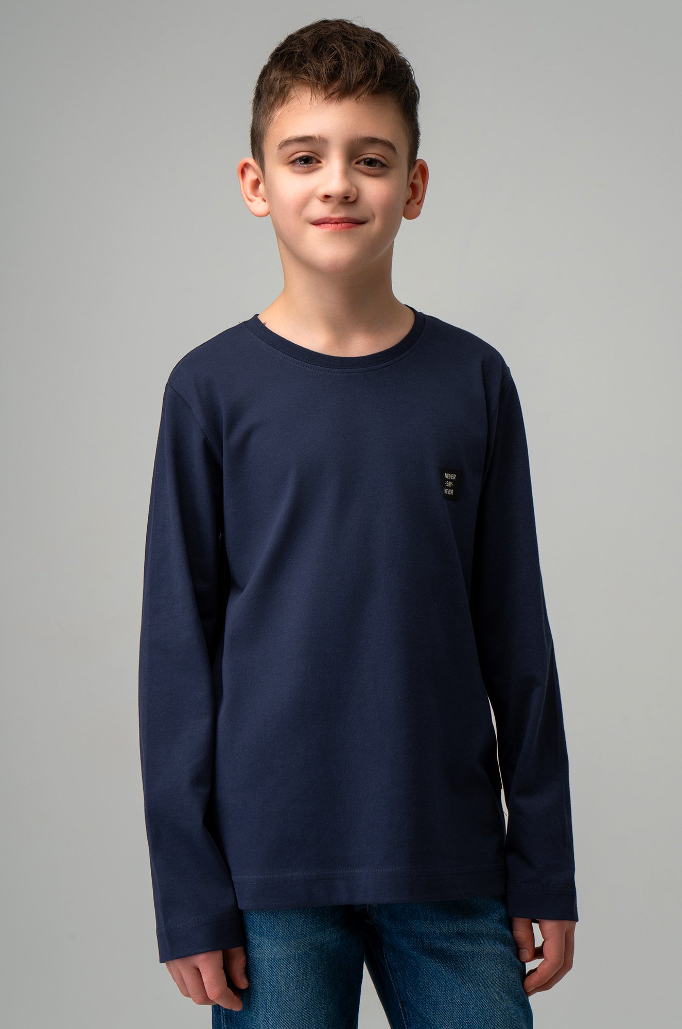 Хлопковый лонгслив для мальчика Bonito