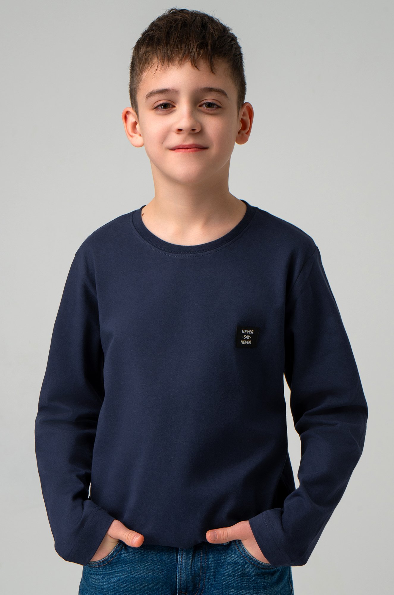 Хлопковый лонгслив для мальчика Bonito