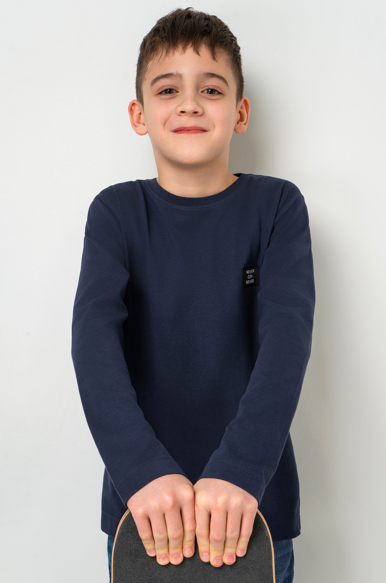 Хлопковый лонгслив для мальчика Bonito