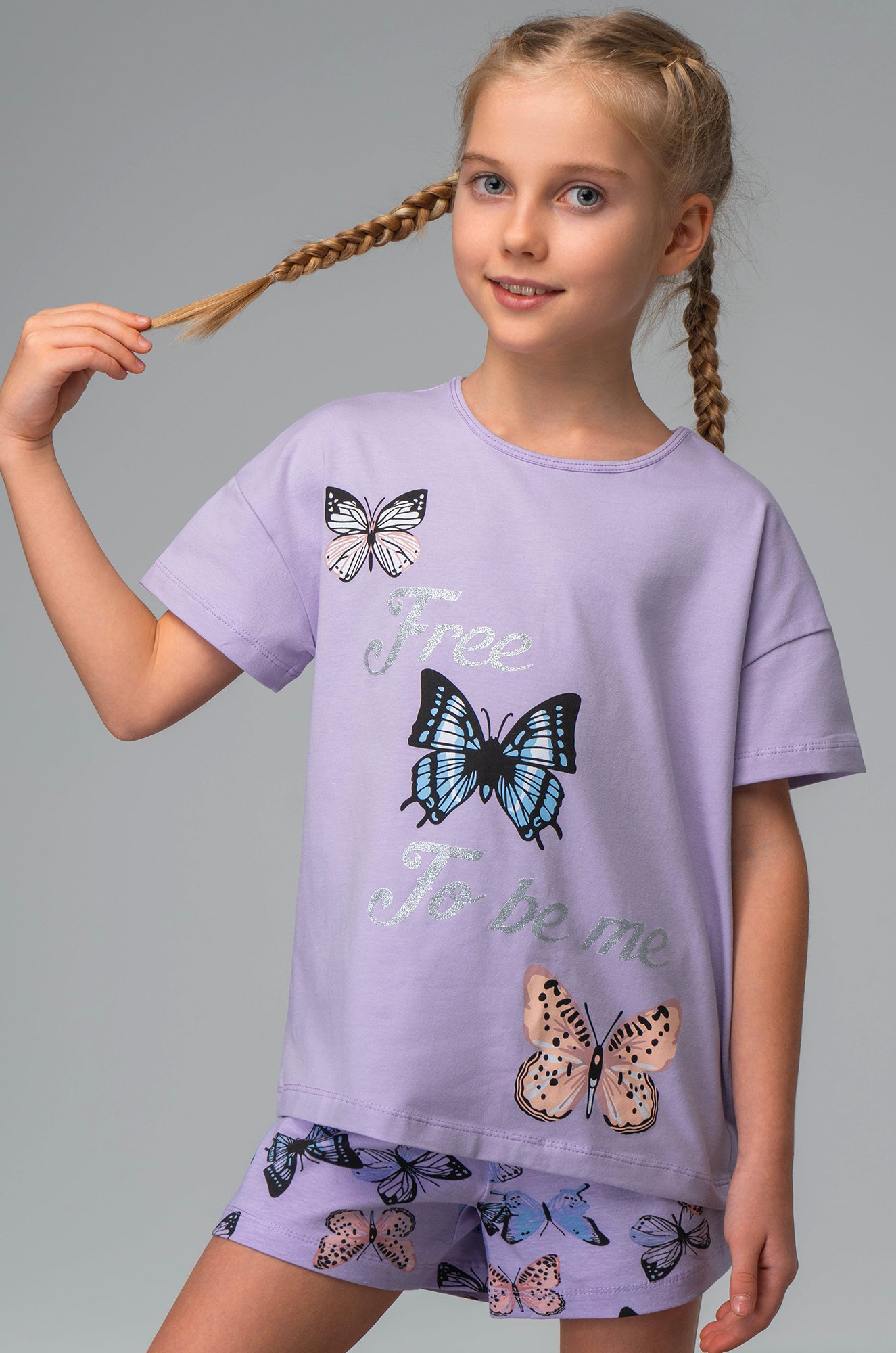 Пижама для девочки с шортами Bonito