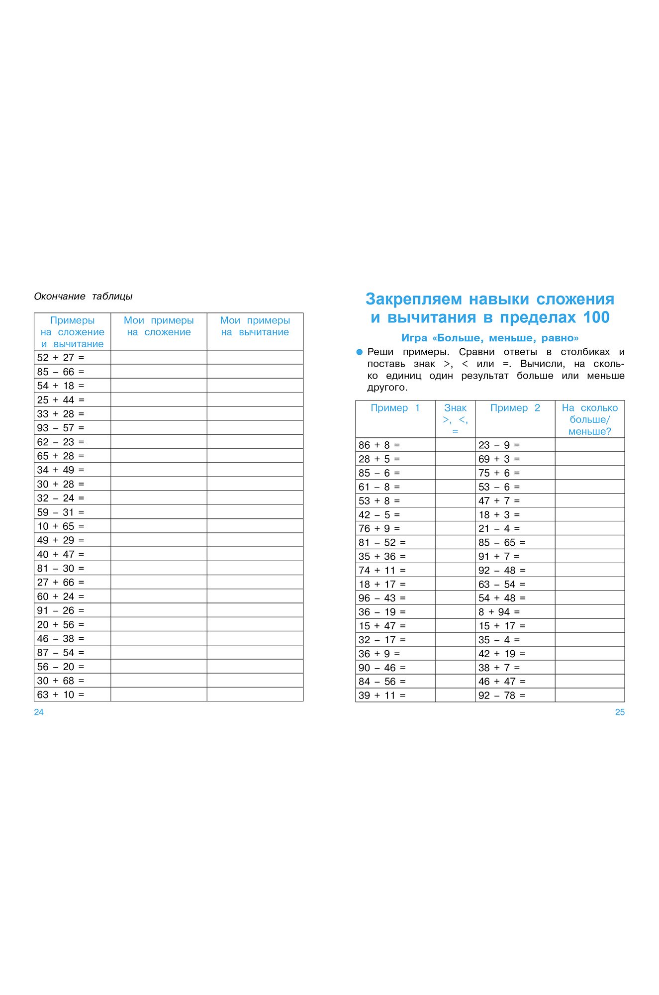 Тренажер по математике 32 стр. Стрекоза