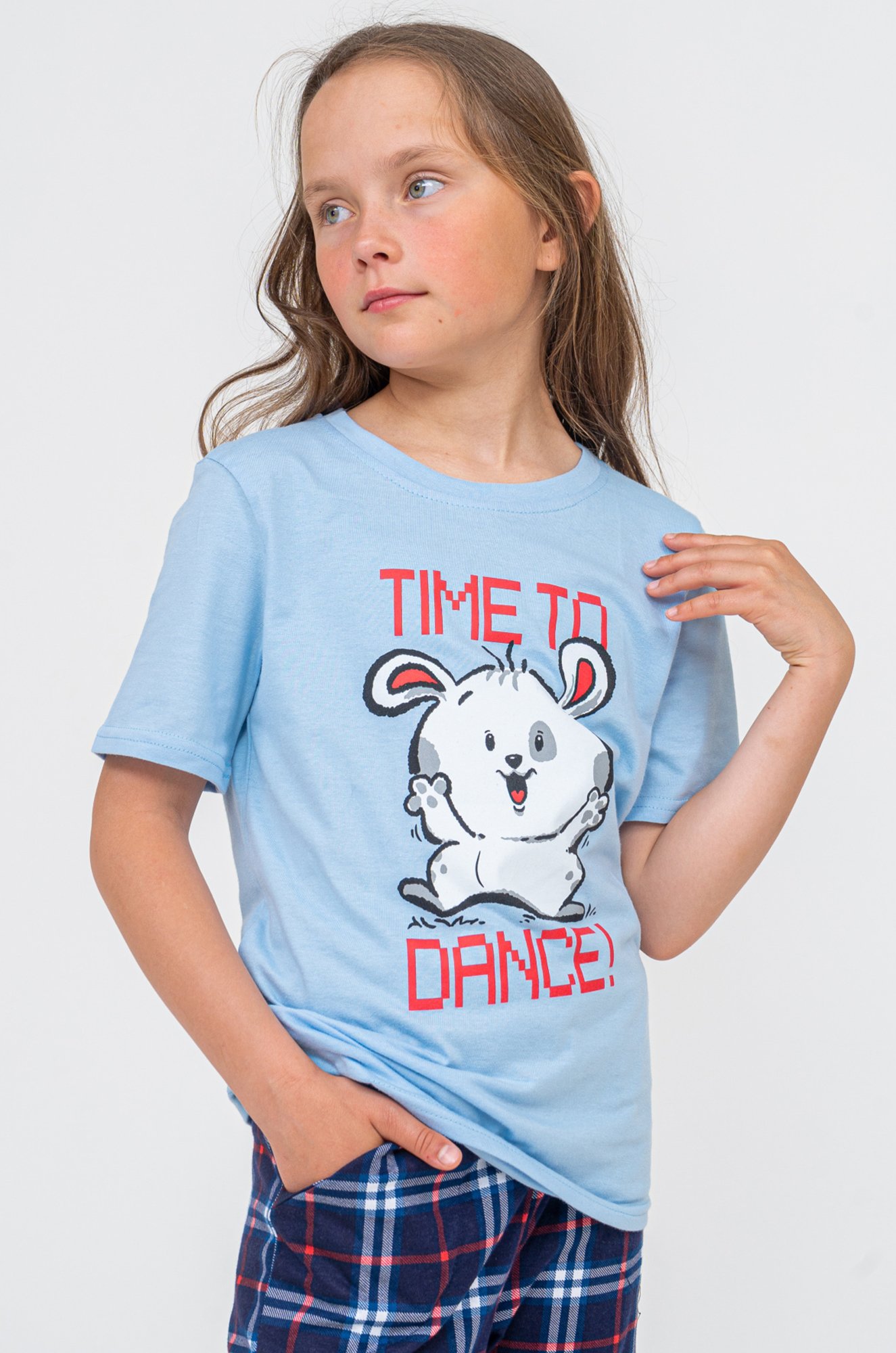 Домашний хлопковый костюм для девочки SveTekst