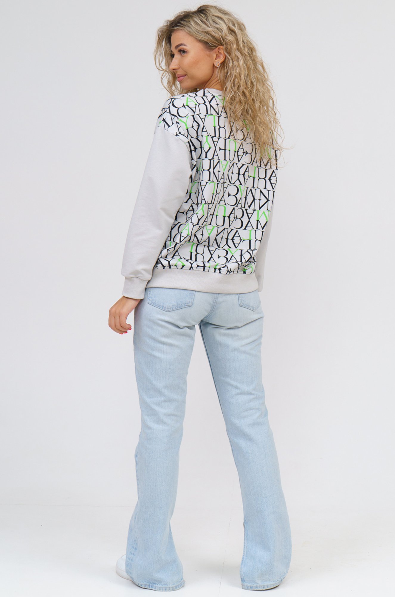 Женский свитшот из футера двухнитки SveTekst