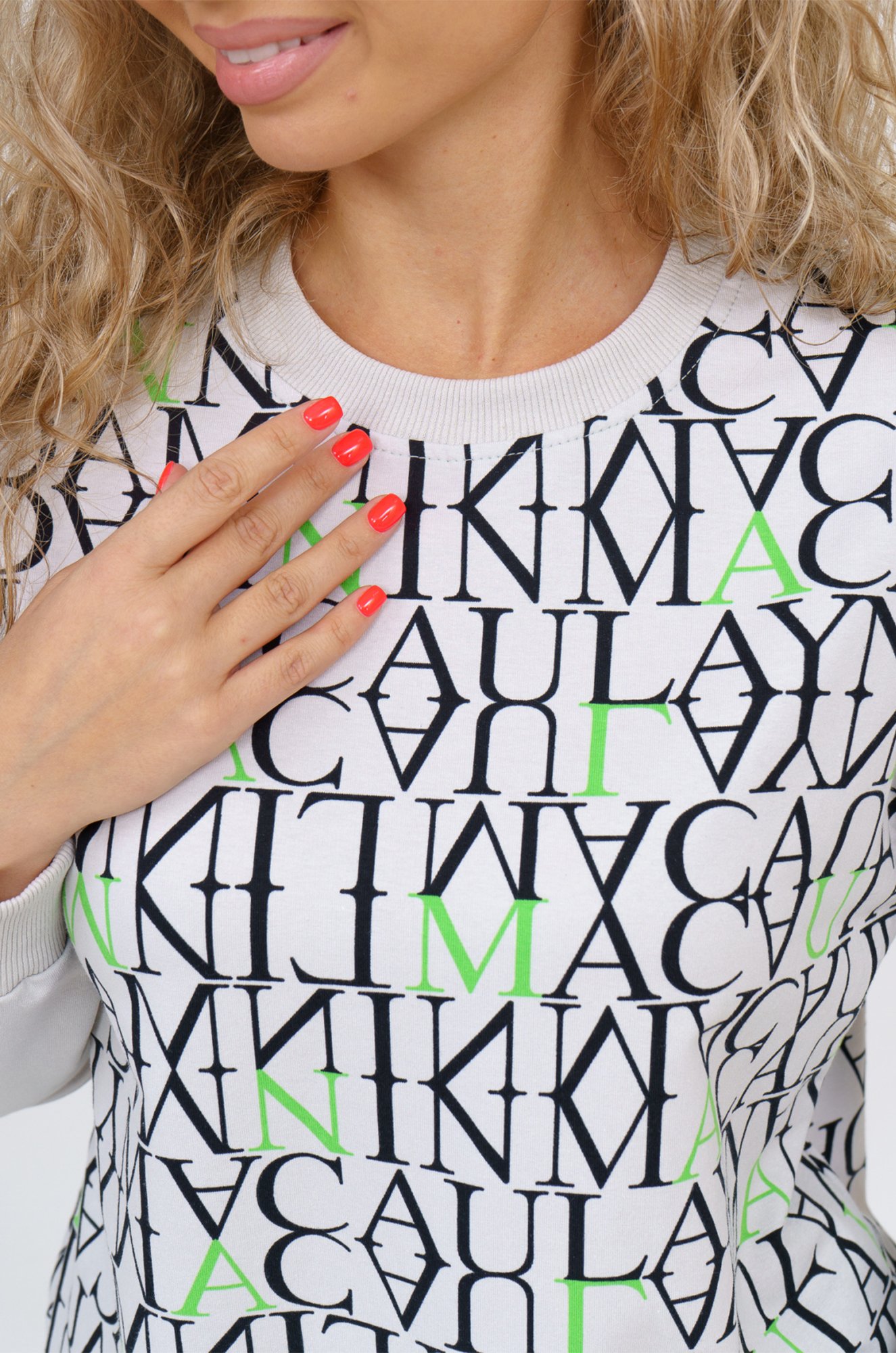 Женский свитшот из футера двухнитки SveTekst