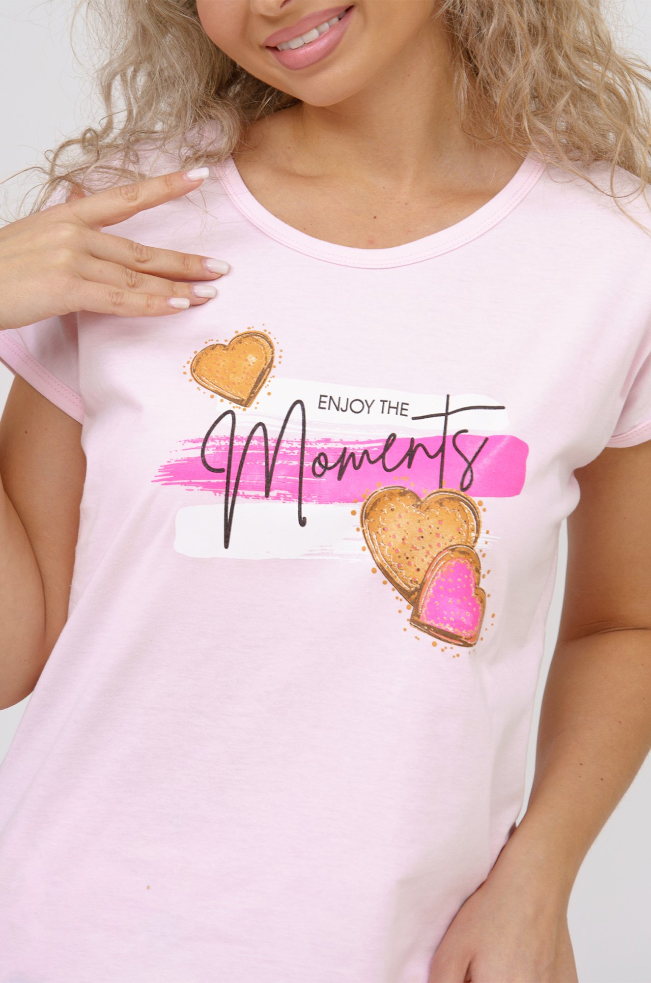 Женский хлопковый костюм с шортами SveTekst