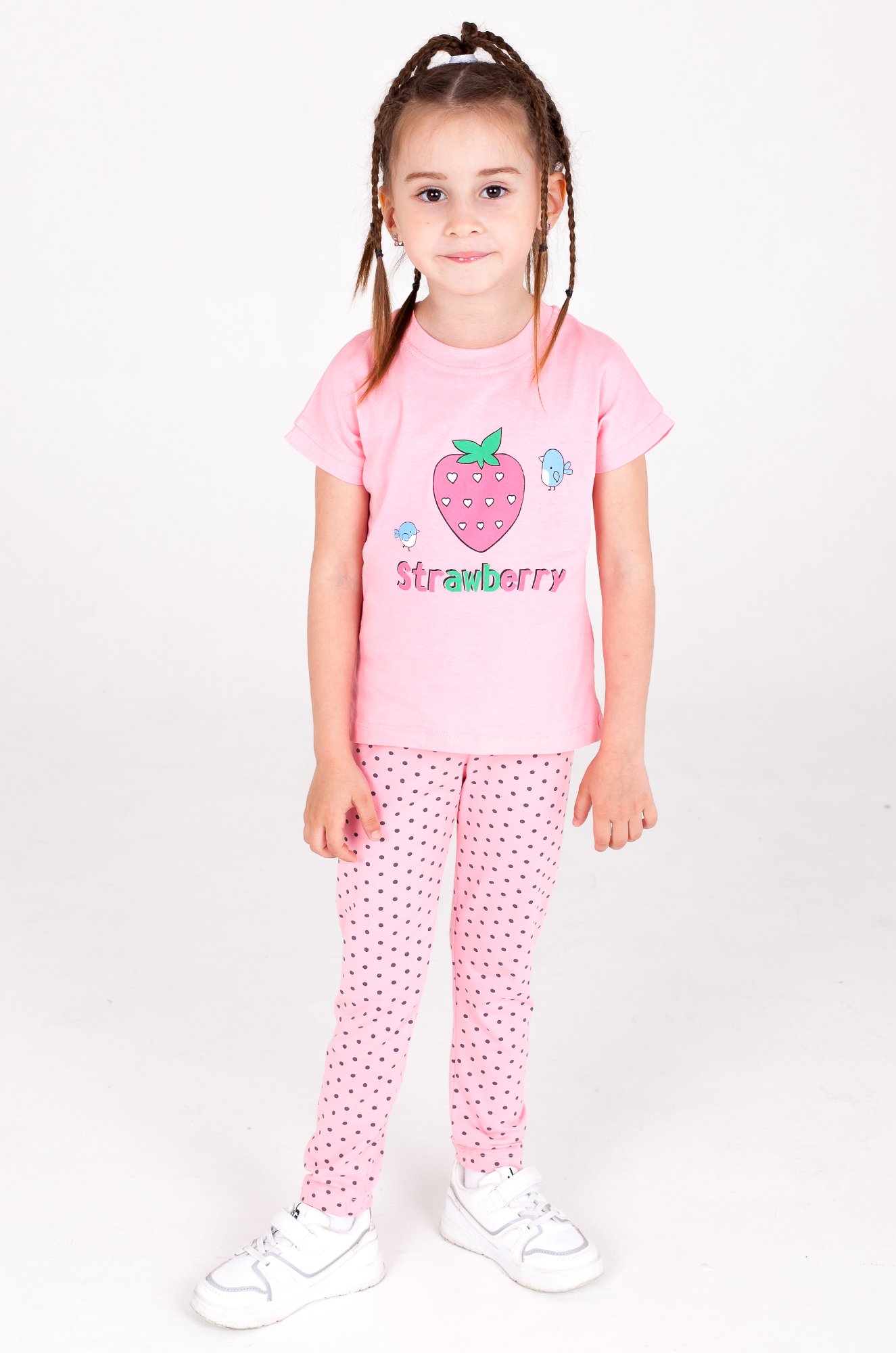 Хлопковая футболка для девочки Takro