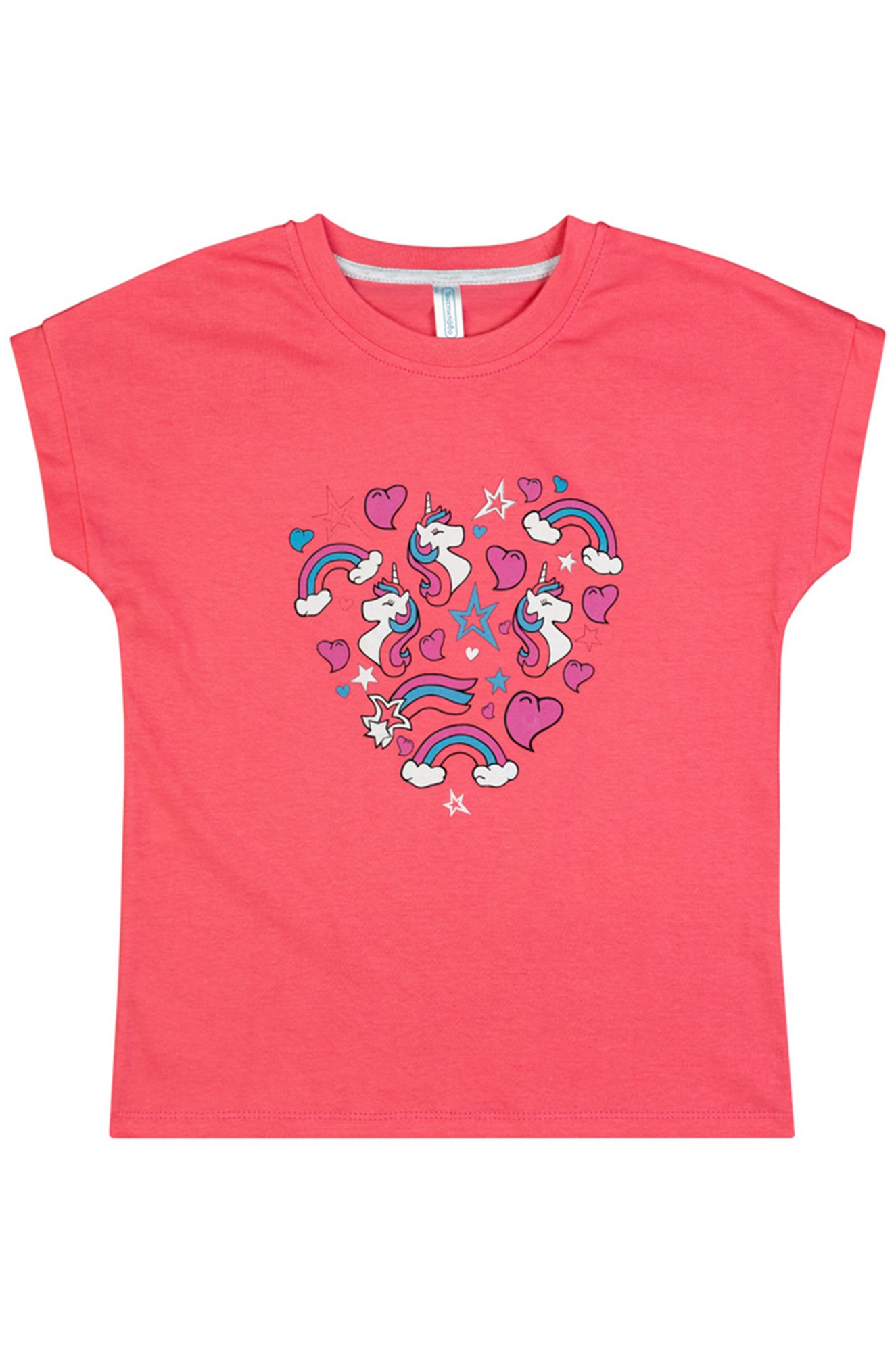 Хлопковая футболка для девочки Takro