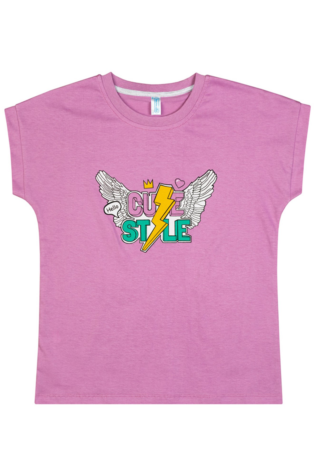 Хлопковая футболка для девочки Takro