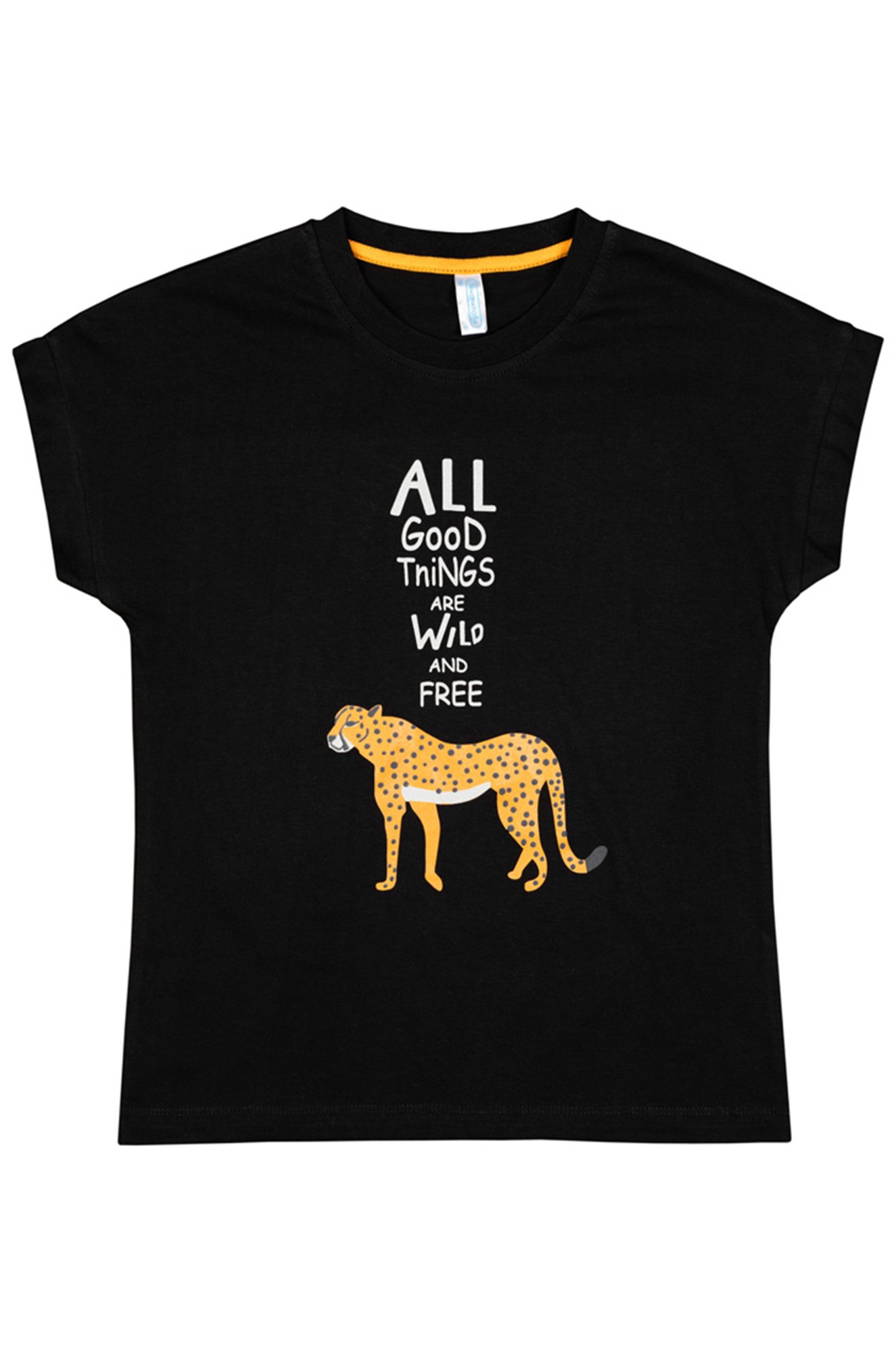 Хлопковая футболка для девочки Takro