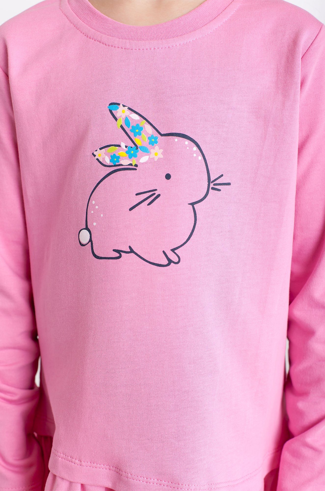 Хлопковое платье для девочки с лайкрой Takro