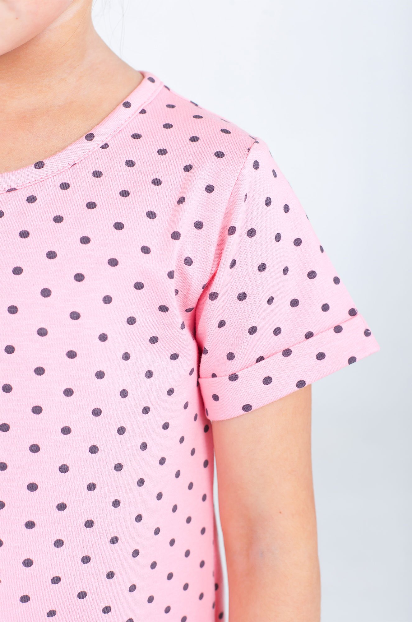 Летнее хлопковое платье с лайкрой для девочки Takro