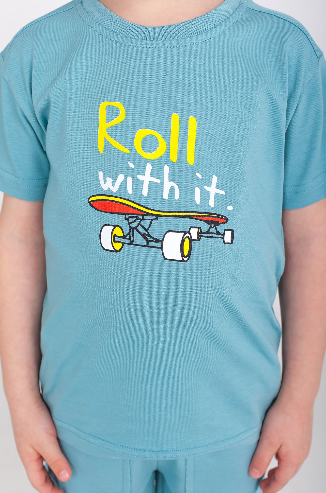 Хлопковая футболка с лайкрой для мальчика Takro