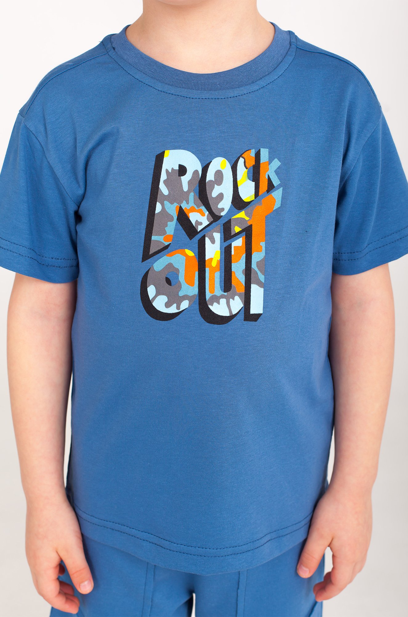 Хлопковая футболка с лайкрой для мальчика Takro