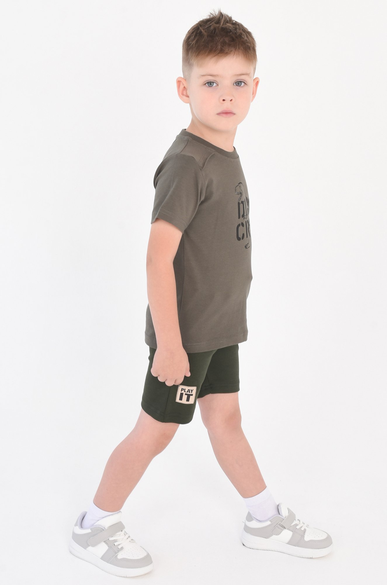 Хлопковые шорты из интерлока для мальчика Takro