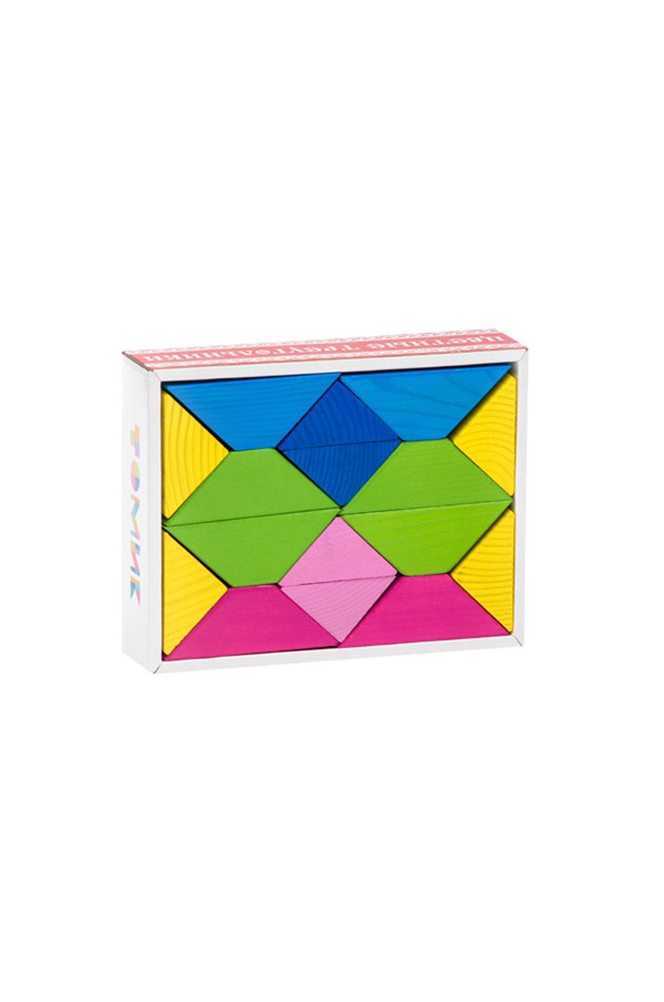 Треугольники Цветные 16 дет. Томик