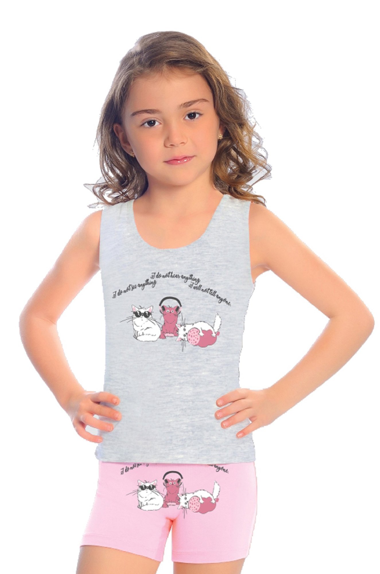 Комплект для девочки OTS 6630921 мультиколор купить оптом в HappyWear.ru