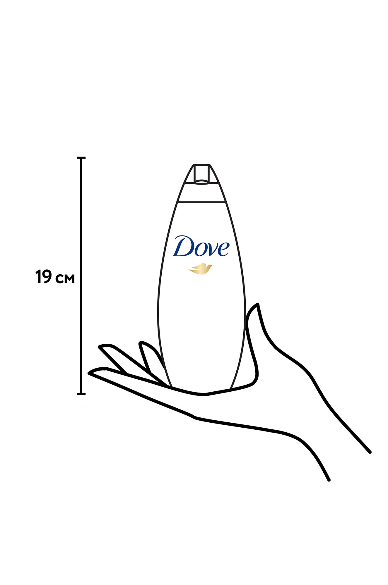 Крем-гель для душа бессульфатный Глубокое питание и увлажнение 250 мл Dove