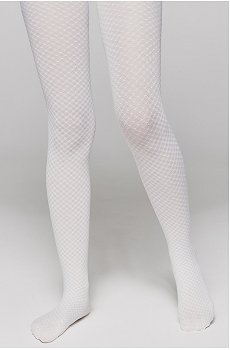 Эластичные колготки для девочки с ажурным рисунком EMILY 40 Conte Elegant