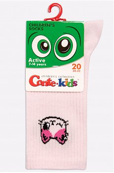 Удлиненные носки из хлопка для девочки Conte-kids