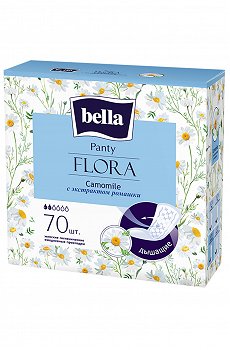 Женские ароматизированные ежедневные прокладки bella Panty FLORA Camomile 70 шт- Bella