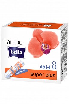 Тампоны без аппликатора bella tampo super plus 8 шт- Bella