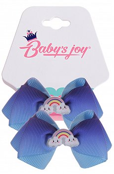 Бант для волос на резинке 2шт Babys Joy