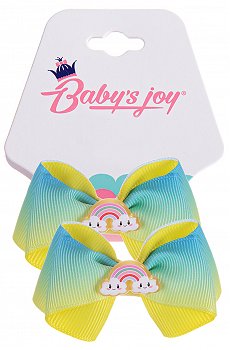 Бант для волос на резинке 2шт Babys Joy