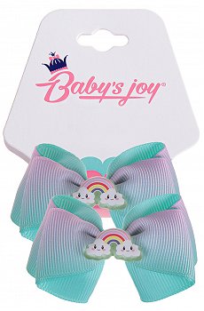 Бант для волос на резинке 2шт Babys Joy