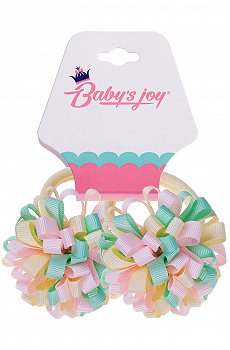 Бант для волос на резинке 2шт Babys Joy