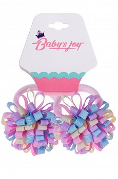 Бант для волос на резинке 2шт Babys Joy