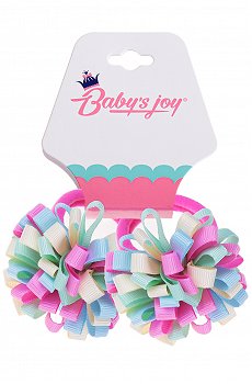 Бант для волос на резинке 2шт Babys Joy