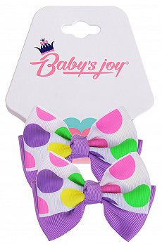 Бант для волос на резинке 2шт Babys Joy