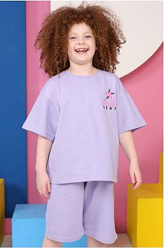 Костюм из футера двухнитки для девочки Baby Style