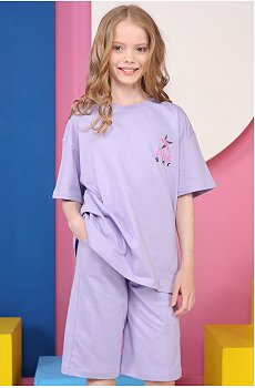 Костюм из футера двухнитки для девочки Baby Style