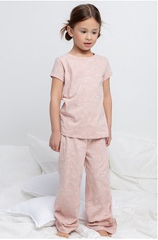 Хлопковая пижама для девочки Crockid