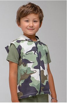 Жилет для мальчика из футера Crockid