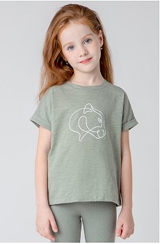 Футболка из супрема для девочки Crockid