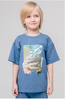 Хлопковая футболка для мальчика Crockid