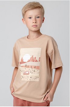 Детская хлопковая футболка Crockid
