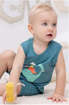 Хлопковый песочник для мальчика Crockid
