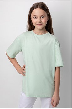 Хлопковая футболка оверсайз для девочки Cubby