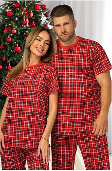 Мужская новогодняя пижама с брюками Happyfox