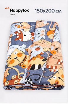 Простыня вафельная 150x200 Happy Fox Home