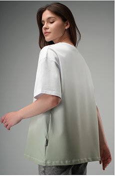 Женская хлопковая футболка оверсайз Happyfox