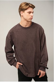 Мужской лонгслив оверсайз Happyfox