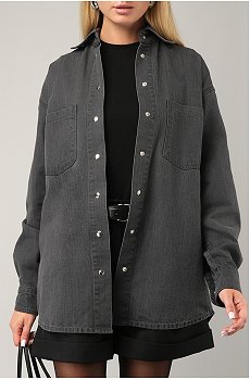 Женская джинсовая рубашка Happyfox