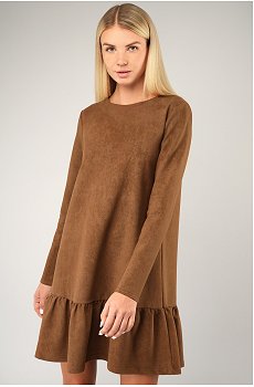 Женское платье - трапеция из футера Happyfox