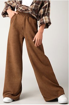 Брюки палаццо из футера для девочки Happyfox