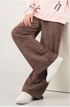 Брюки палаццо из футера для девочки Happyfox