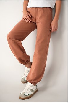 Брюки джоггеры из футера для девочки Happyfox